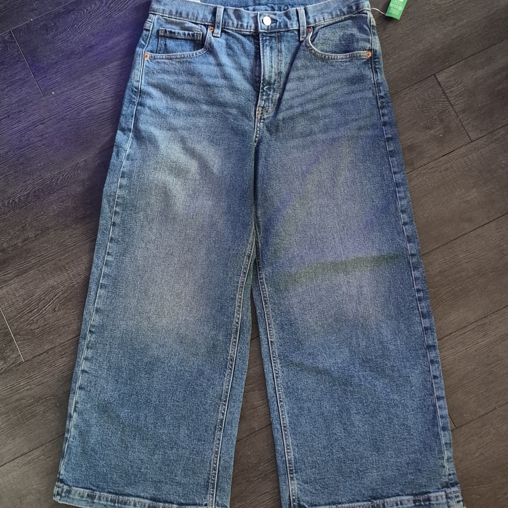 GAP- WIDE LEG HIGH RISE DENIM - Picture 3 of 4